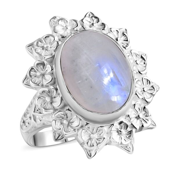 Royal Bali D'Joy Premium Regenbogen Mondstein Ring - 6,31 ct. image number 3