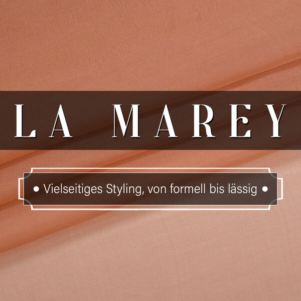 LA MAREY - Chiffonschal aus 100% Maulbeerseide in Beige image number 2