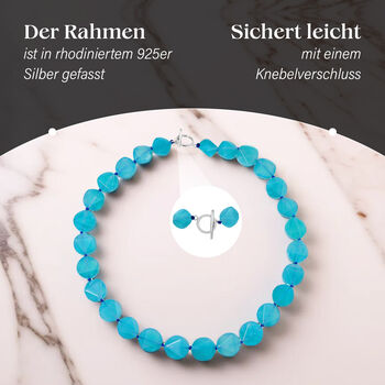 Amazonit Halskette, 50 cm - 415 ct.