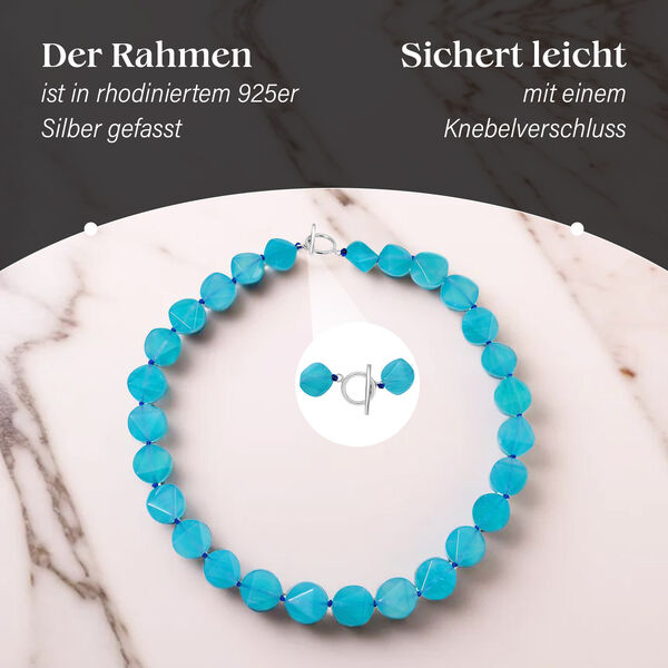 Amazonit Halskette, 50 cm - 415 ct. image number 3