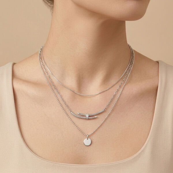 LUXURIANT DIAMOND - Lab Grown Diamant SI-GH Halskette ca. 50 cm 925 Silber ca. 0,13 ct. image number 2