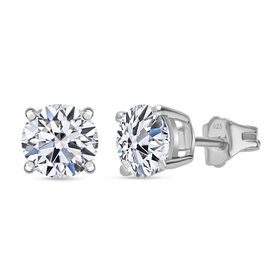 Lab Grown Diamant VS Ohrringe 925 Silber rhodiniert ca. 2,00 ct.