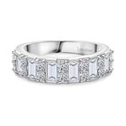 LUXURIANT DIAMOND - Lab Grown Diamant VS-EF SGL zertifiziert Ring 925 Silber platiniert (Größe 18.00) ca. 1.00 ct