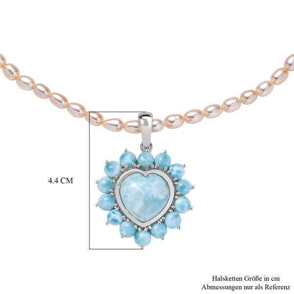 D'Joy Larimar Schmuckset ca. 50 cm 925 Silber rhodiniert image number 5