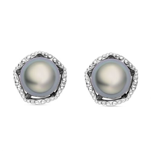 Tahiti-Perlen Solitär-Ohrstecker, 925 Silber rhodiniert, 11,92 ct. image number 0