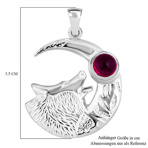 Afrikanischer Rubin (Fissure gef&uuml;llt) Anh&auml;nger 925 Silber ca. 2,22 ct. image number 5