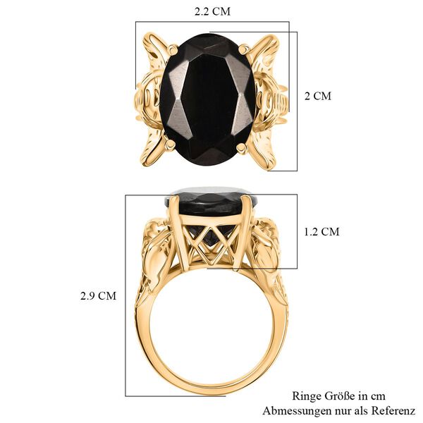 EVER TRUE Elite Shungit Ring Nickelfreies Messing (Gr&ouml;&szlig;e 17.00) ca. 5,85 ct image number 7