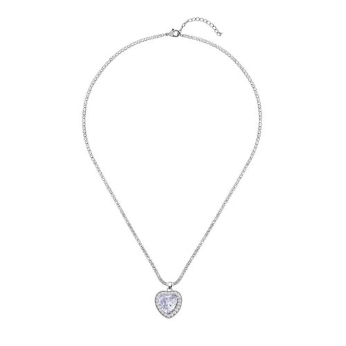Weiße Zirkonia-Halskette, 50 cm - 13 ct. image number 0