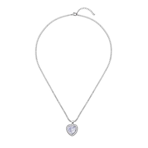 Weiße Zirkonia-Halskette, 50 cm - 13 ct. image number 0