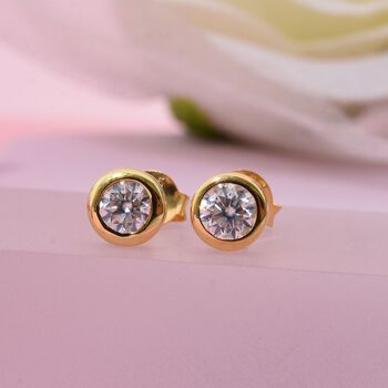 Moissanit Ohrringe - 0,48 ct.