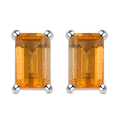 Salamanca Feueropal-Ohrringe, 925 Silber platiniert ca. 0,40 ct image number 0