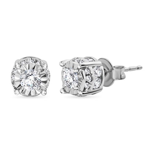 New York Kollektion - Weißer Diamant I1-I2 GH Ohrstecker 417 Weißgold ca. 1.00 ct image number 0