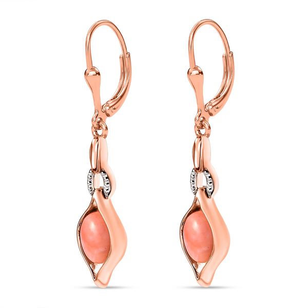 AA Oregon Sunrise Pfirsich Opal Ohrringe - 1,79 ct. image number 4