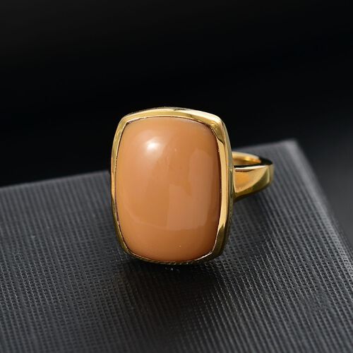 Oregon Karamell Opal Ring Messing (Größe 17.00) ca. 9,24 ct image number 1