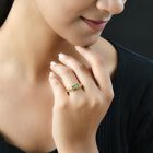 Natürlicher Merelani Mint-Granat Ring, 925 Silber vergoldet (Größe 18.00) ca. 0.57 ct image number 2