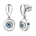 D'Joy Blauer Zirkon Ohrringe 925 Silber rhodiniert ca. 0.68 ct