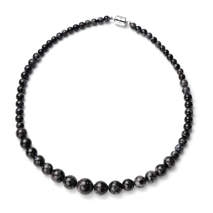 Indigo Gabro Halskette ca.50 cm 925 Silber rhodiniert 278,00 ct