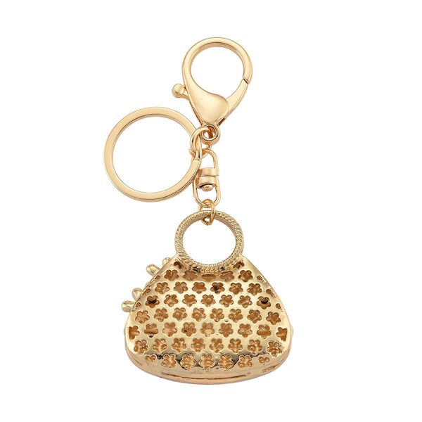 Wei&szlig;er Kristall Schmuckset Legierung emailliert, Legierung Std Gelb image number 8