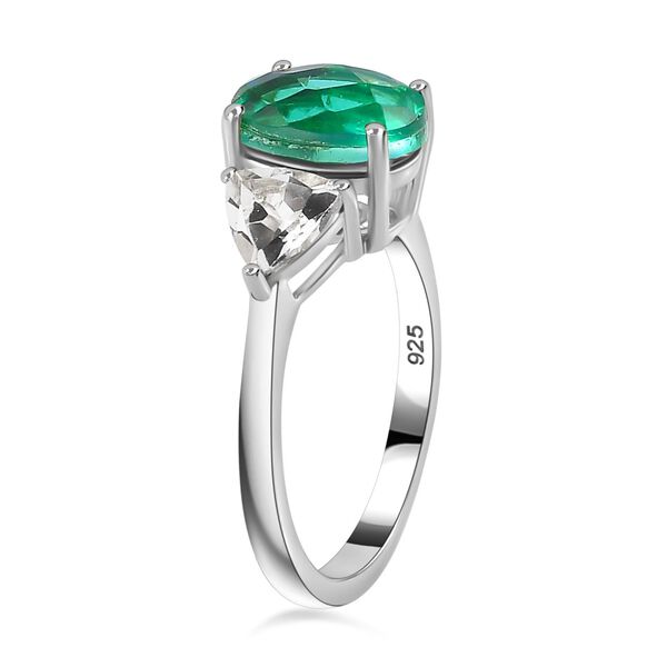 Pfau Triplett Quarz und Topas Schmuckset, 925 Silber rhodiniert - 5,75 ct. image number 6