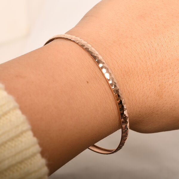 925 Silber ros&eacute;vergoldet Armreif ca. 19 cm ca. 3,40g image number 1