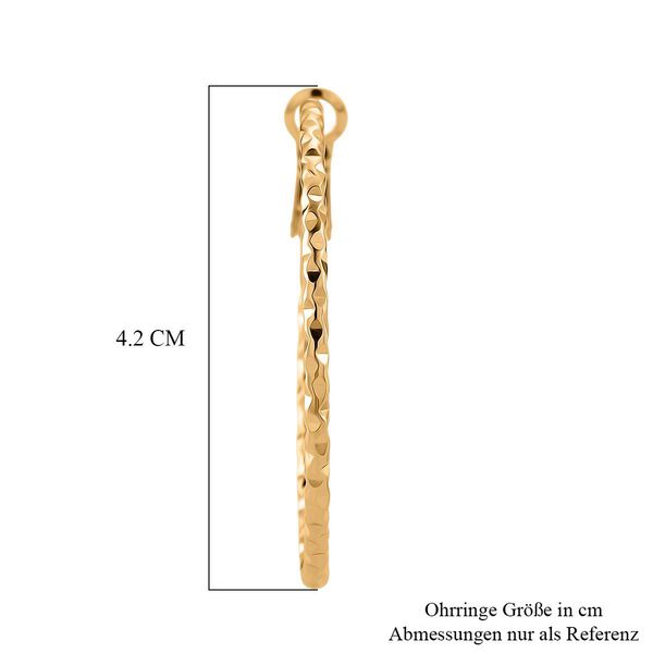 20cm Armreif und Creolen in Goldton image number 6