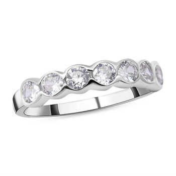 Lustro Stella - Wei&szlig;er Zirkonia-Ring, 925 Silber rhodiniert  ca. 0,18 ct