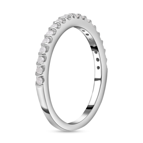 Wei&szlig;er Diamant Ring, 925 Silber platiniert, (Gr&ouml;&szlig;e 20.00) ca. 0.25 ct image number 4