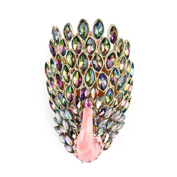 Schwan Dekorative Aufbewahrungsbox mit Kristallen, Rosa image number 4