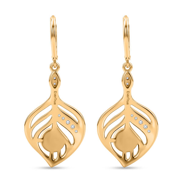 EVER TRUE S&uuml;&szlig;wasser Perle (7-7.5 mm), Wei&szlig;er Zirkon Ohrringe Nickelfreies Messing image number 4