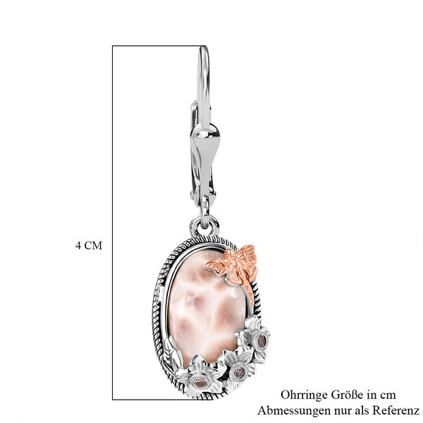 Djoy AA Natrolith, Nat&uuml;rlicher Champagner Zirkon Ohrringe 925 Silber ca. 8,17 ct. image number 6