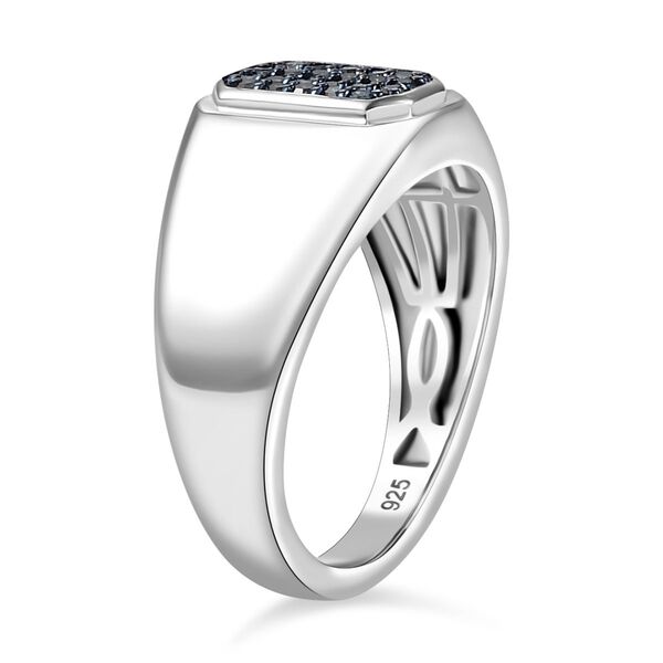 Blauer Diamant-Herrenring - 0,25 ct. image number 5