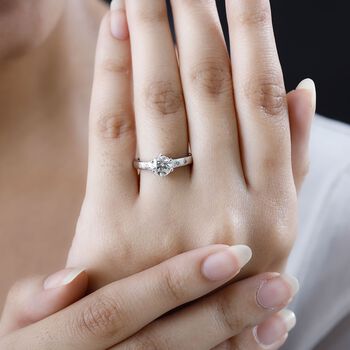 Moissanit Ring - 0,99 ct.