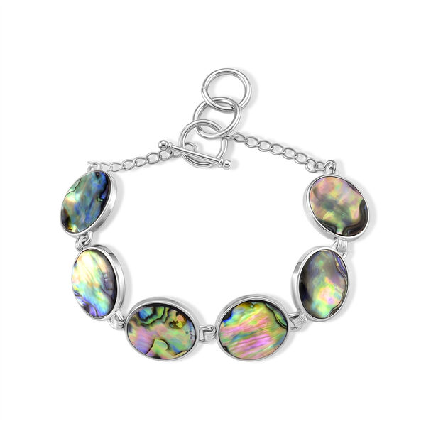 Abalone Muschel Armband ca. Flexibles cm Nickelfreies Messing ca. 45.00 ct image number 2