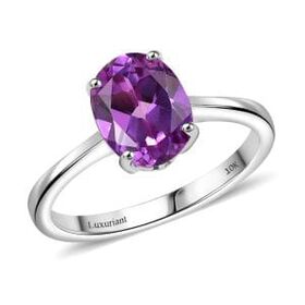 AAA Lab Created Farbwechsel-Saphir Ring 417 Gold (Größe 17.00) ca. 2,50 ct