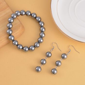 2er Set Terahertz Schmuckset Reiner Edelstahl ca. 165.00 ct