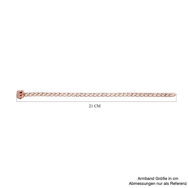 Wei&szlig;er Zirkonia Armband, ca. 17 cm, ros&eacute;farben ca. 0,20 ct image number 6