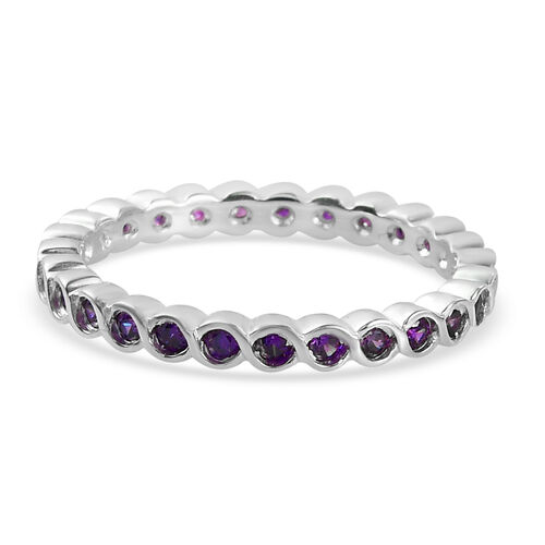 LUSTRO STELLA - Amethyst Zirkonia-Ring, 925 Silber  ca. 0,78 ct image number 0