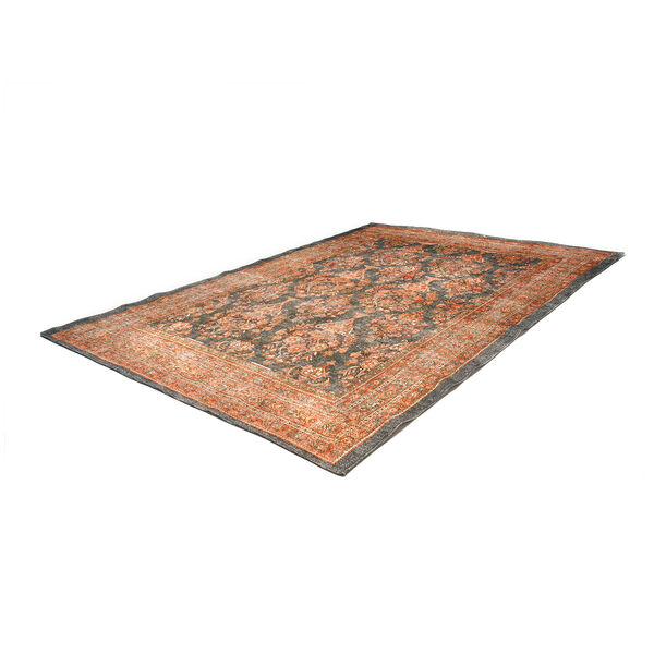 Digitaldruck-Teppich Baumwolle, orange und schwarz image number 5