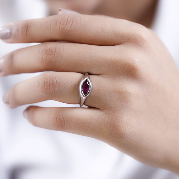 Afrikanischer Rubin (Fissure gef&uuml;llt) Ring - 1,43 ct. image number 3