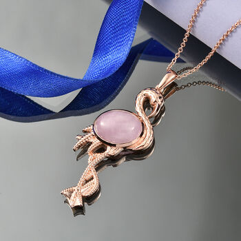 EverTrue Kunzit und schwarzer Spinell Anh&auml;nger mit 50cm Kette - 11,22 ct.