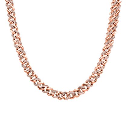 Wei&szlig;er Kristall Halskette ca. 50 cm Std Rose