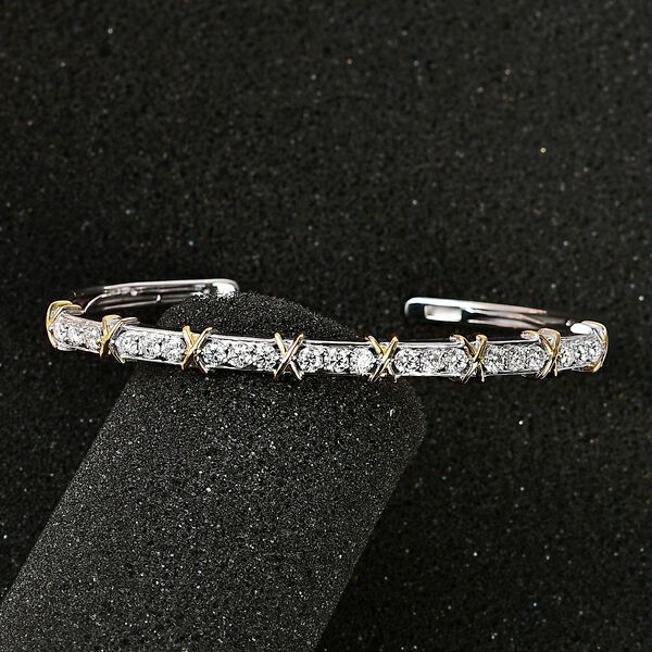 Moissanit Armreif, 19 cm - 2,18 ct. image number 3