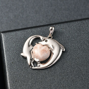 D&rsquo;joy AA Natrolith Anh&auml;nger 925 Silber rhodiniert ca. 3.56 ct