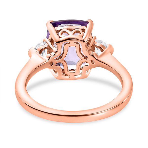 Rose De France Amethyst Schmuckset 925 Silber Ros&eacute;gold Vermeil ca. 6,30 ct. image number 6