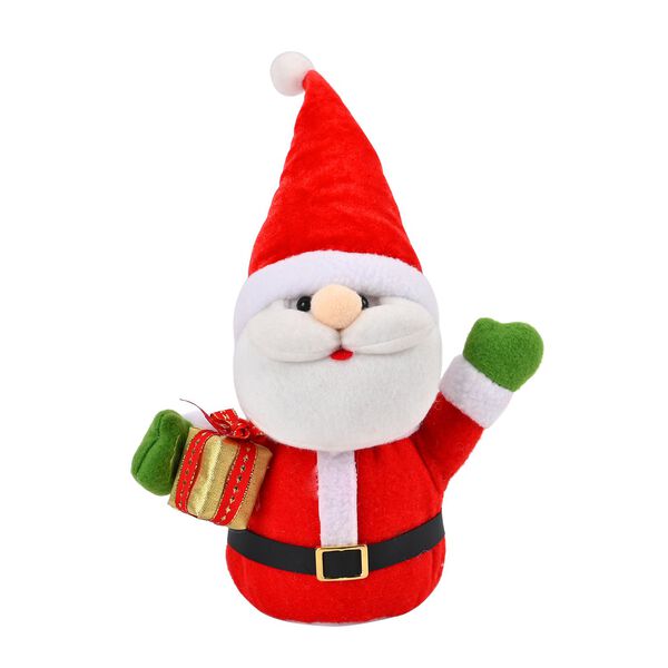 Weihnachtsmann mit LED lichter und Geschenk, 25 cm, 3AAA (nicht inkl.), Rot image number 3