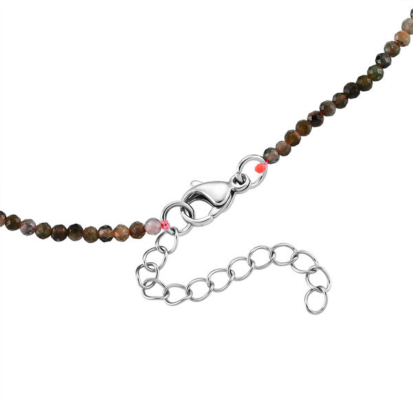 Mehrfarbig-Turmalin Halskette ca. 45 cm 316L Edelstahl ca. 20,00 ct. image number 5