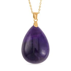Drop afrikanischer Amethyst-Anhänger mit Kette