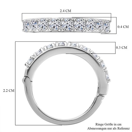 LUXURIANT DIAMOND - Lab Grown Diamant SI Ring 925 Silber rhodiniert (Größe 17.00) ca. 1.00 ct image number 7
