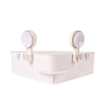 Dreieckiger Eckschrank, Gr&ouml;&szlig;e 25,5x25,5x10,5 cm, Wei&szlig;