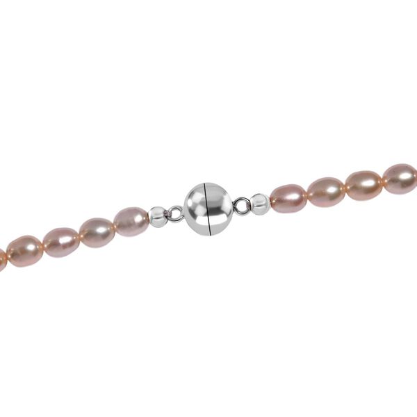 D'Joy AAA Mehrfarbige S&uuml;&szlig;wasser Perle Halskette ca. 45 cm 925 Silber rhodiniert image number 5